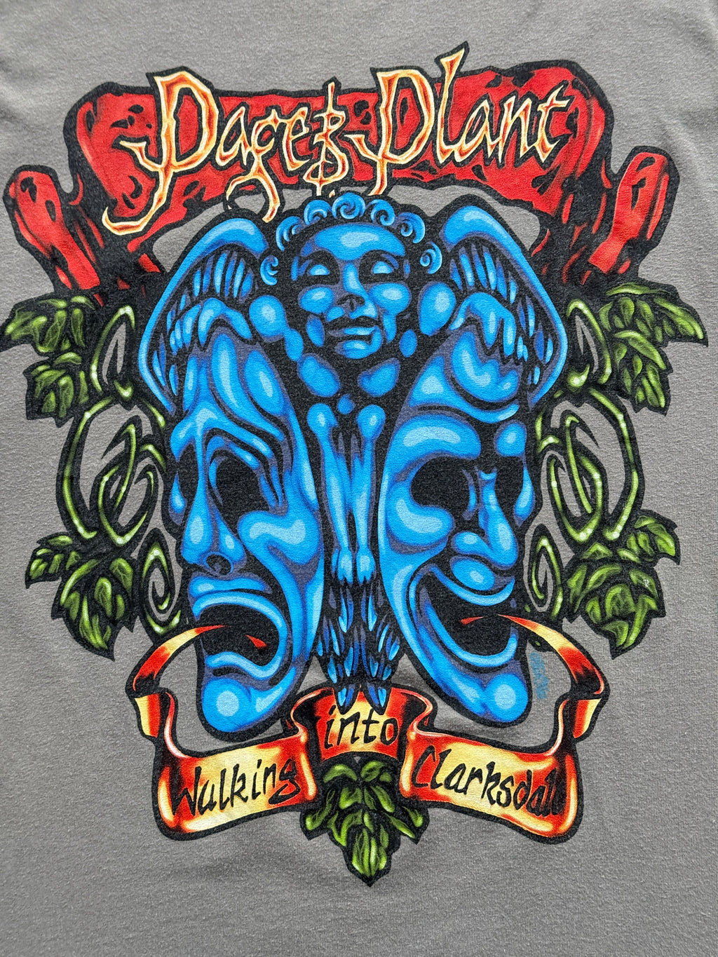 Light Brown Page Plant 90's Vintage Graphic Band T-Shirt - XL