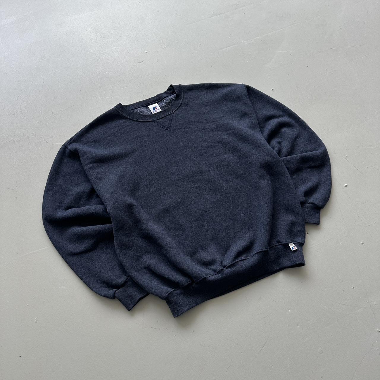 Navy Blue Russell Athletic Vintage Sweatshirt - Large