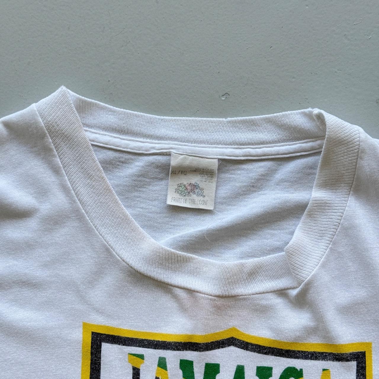 White Winter Olympics 80s Jamaican Bobsleigh Vintage T-shirt - XL