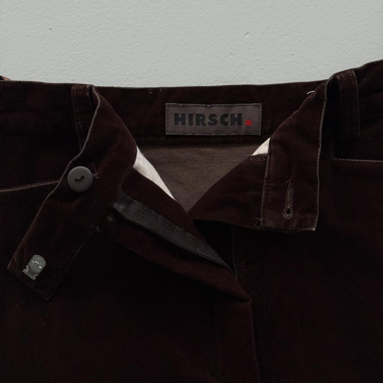 Brown Vintage Velvet Skirt - W25 L18 Size 6