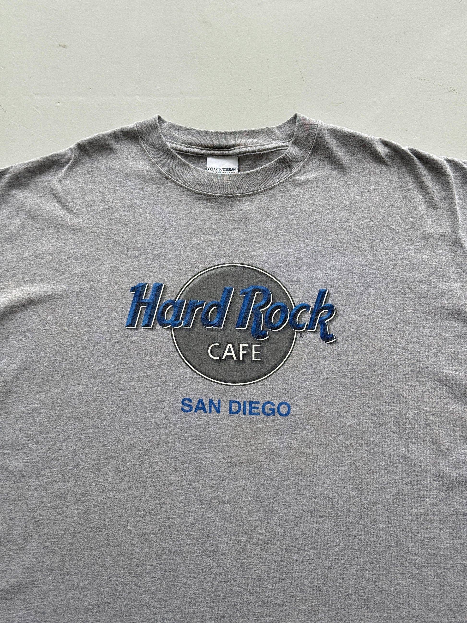 Grey Hard Rock Cafe 00's Vintage Graphic T-Shirt - XXL