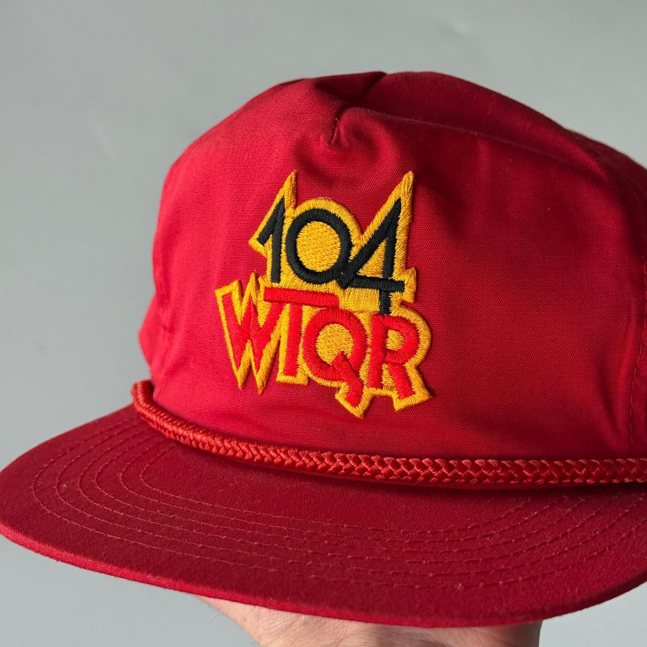 Red 104 WTQR Vintage SnapBack Trucker Cap