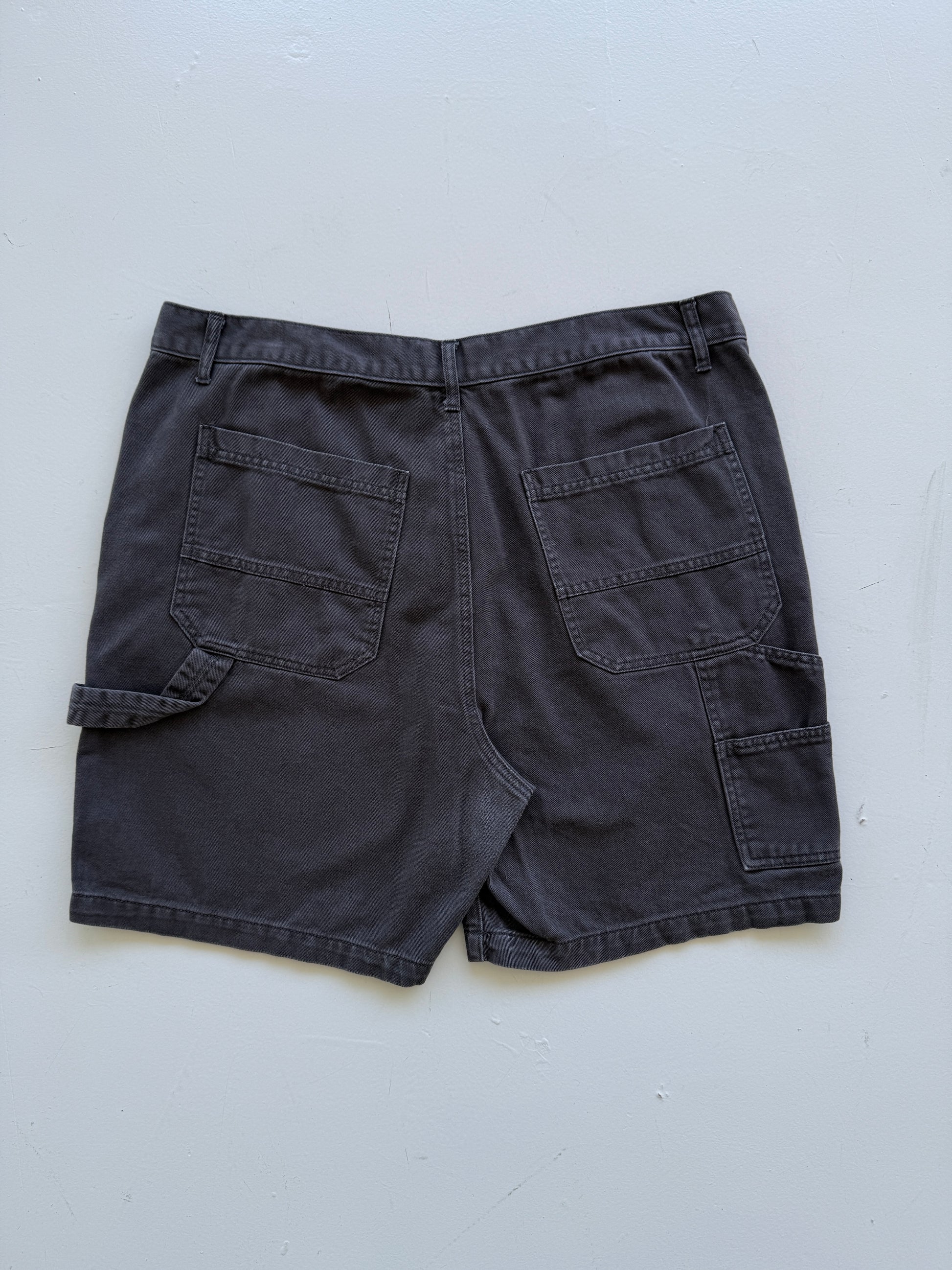 Black RSQ 90's Vintage Baggy Carpenter Denim Shorts - W38 x L7