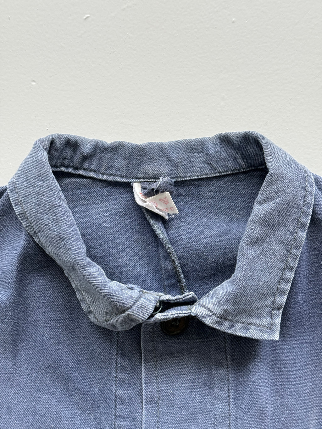 Faded Blue French Chore Jacket 80's Vintage Workwear CH216 - Medium