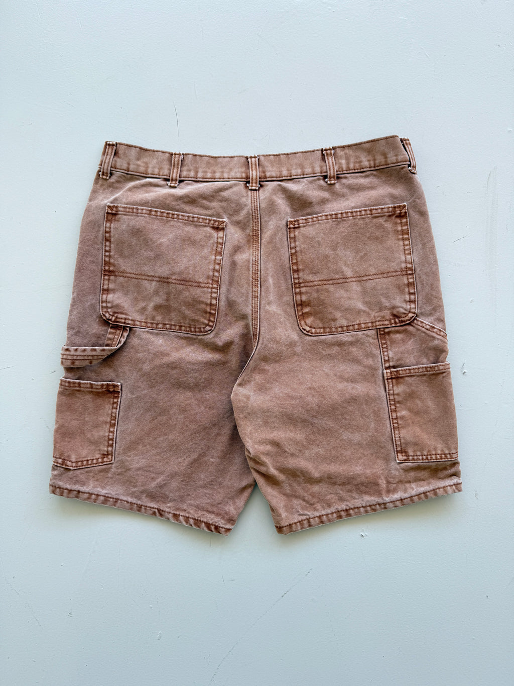 Brown No Boundaries 00's Vintage Canvas Carpenter Workwear Shorts - W34 x L8