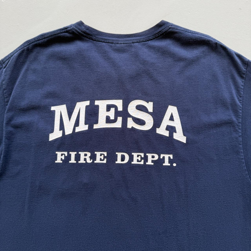 Navy Blue Mesa Fire Dept. 00s Vintage Graphic T-Shirt - Medium
