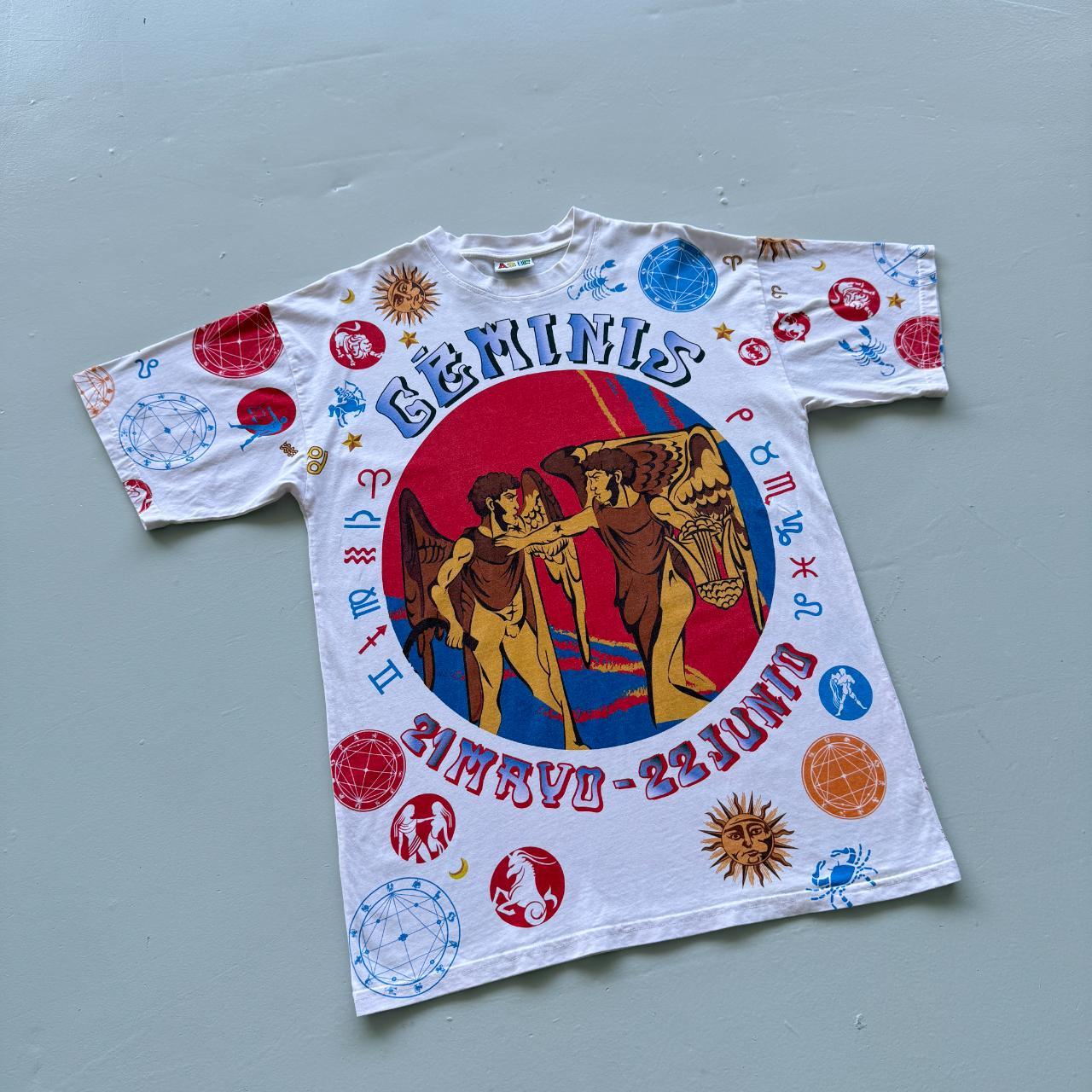 White As If Clothing Gemini AOP T-shirt - Large