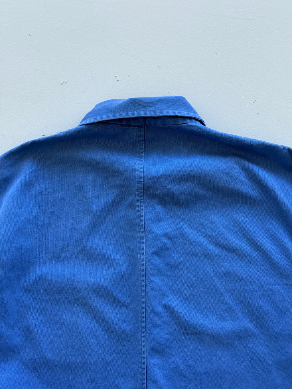Blue Chore Jacket 90's Vintage French Workwear CH123 - Medium
