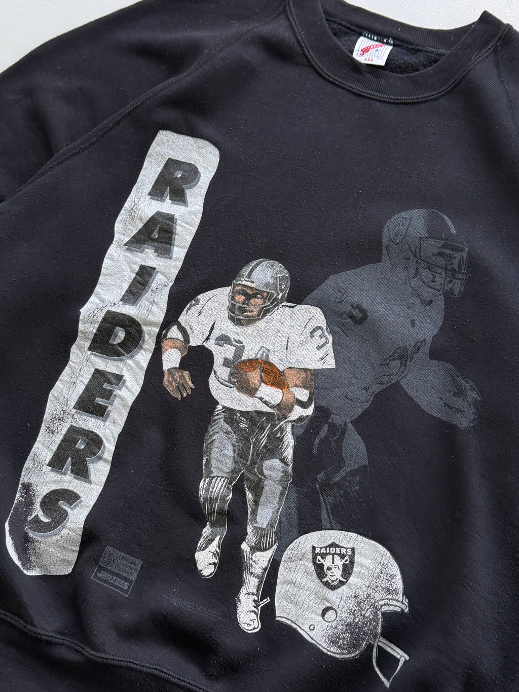 Jerzees Raiders NFL Made in USA 90's Vintage Sweatshirt - Large