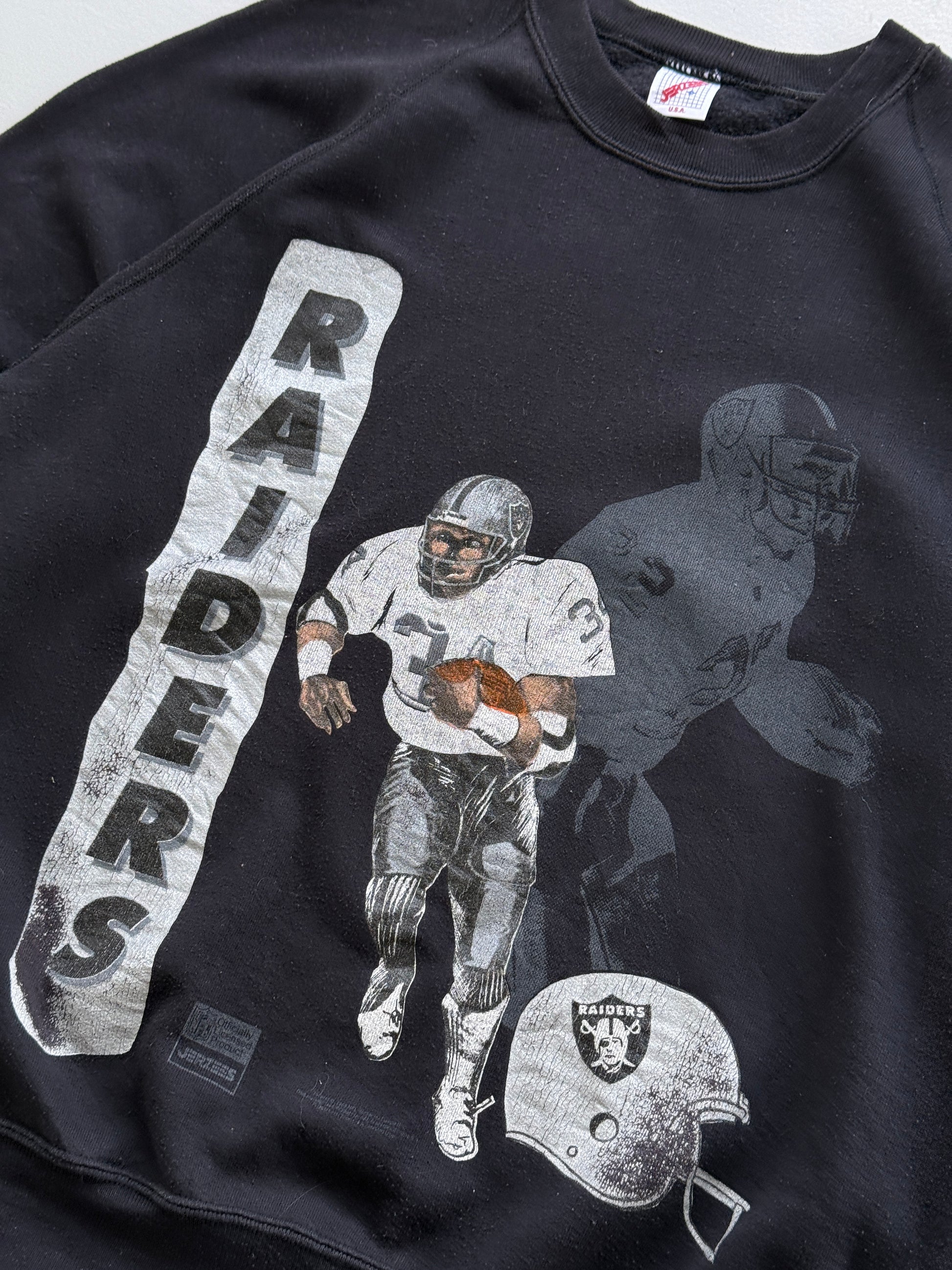 Jerzees Raiders NFL Made in USA 90's Vintage Sweatshirt - Large