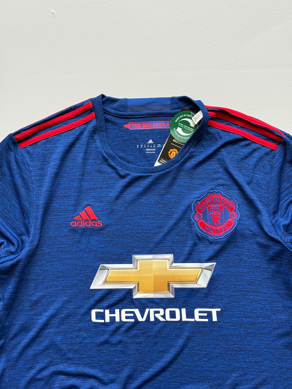 Adidas Manchester United Away 2016 Vintage Long Sleeve Football Shirt - XL
