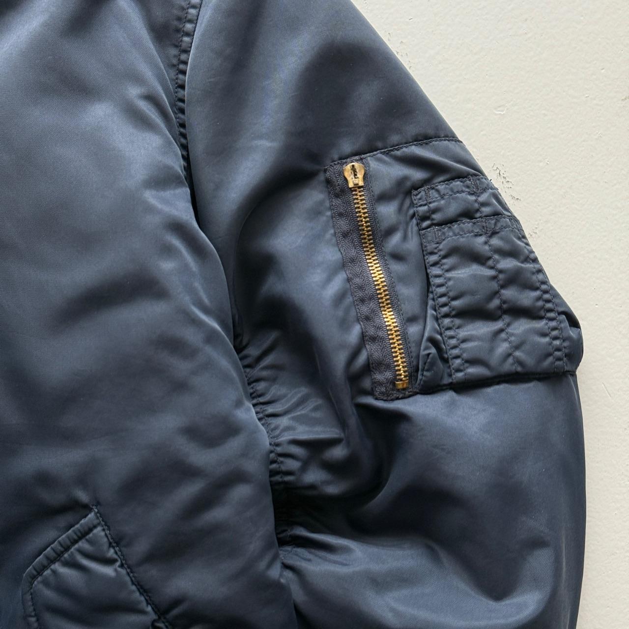 Navy Blue 80’s Vintage Bomber Jacket - XL