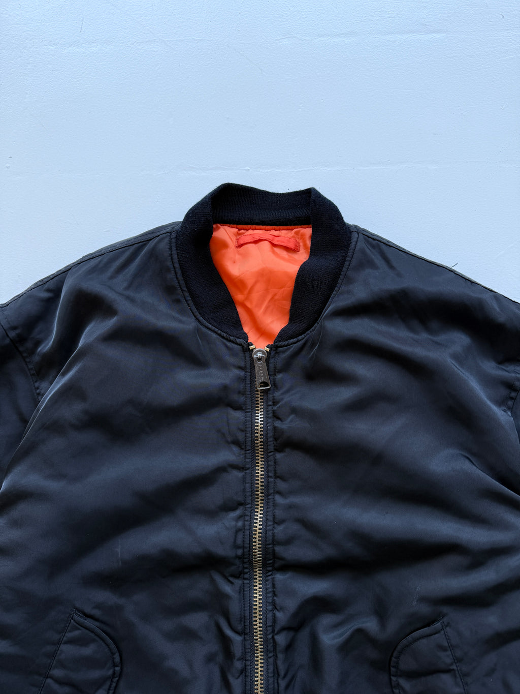 Black Reversible 90's Vintage Bomber Jacket - XL