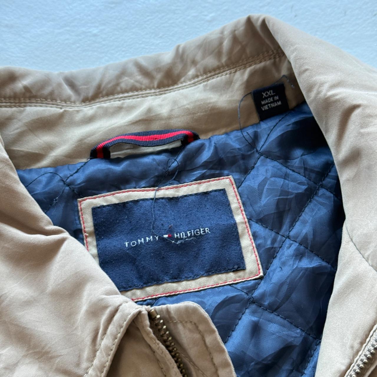 Cream Tommy Hilfiger 00’s Vintage Denim Duffel Coat - XL