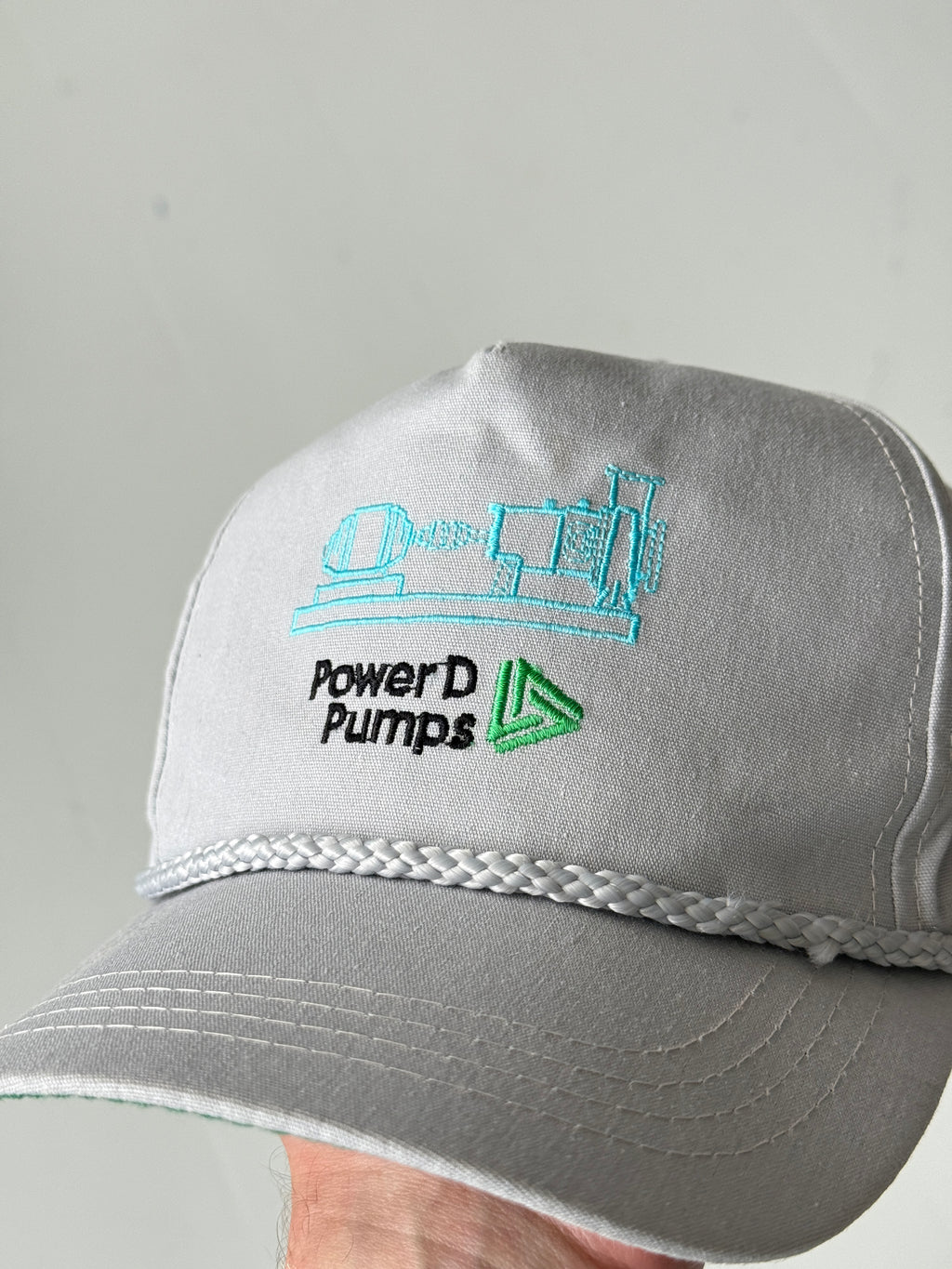 Grey Power Pumps Vintage Cotton SnapBack Trucker Cap