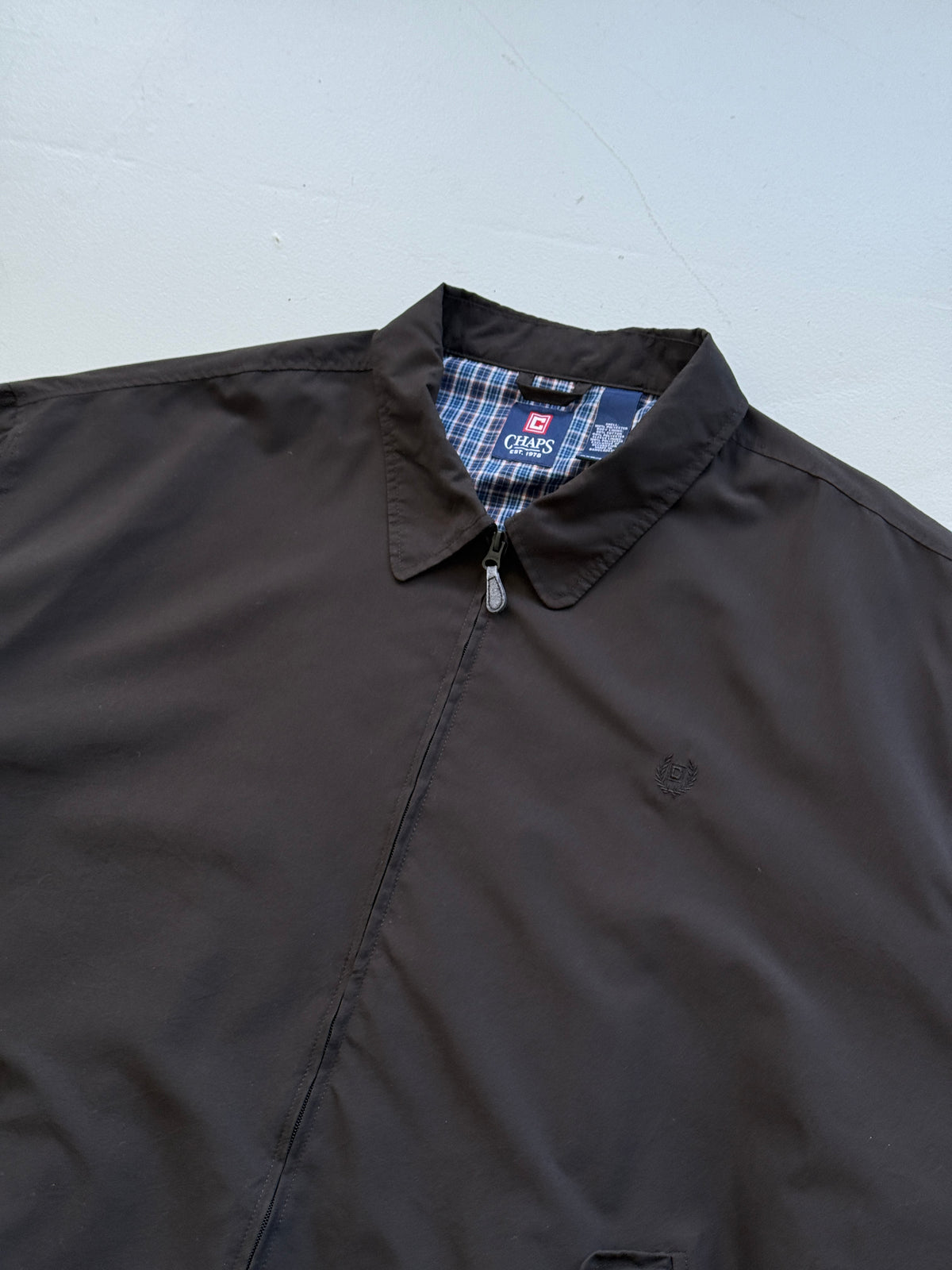 Chaps Ralph Lauren Black Vintage Harrington Jacket - XXL
