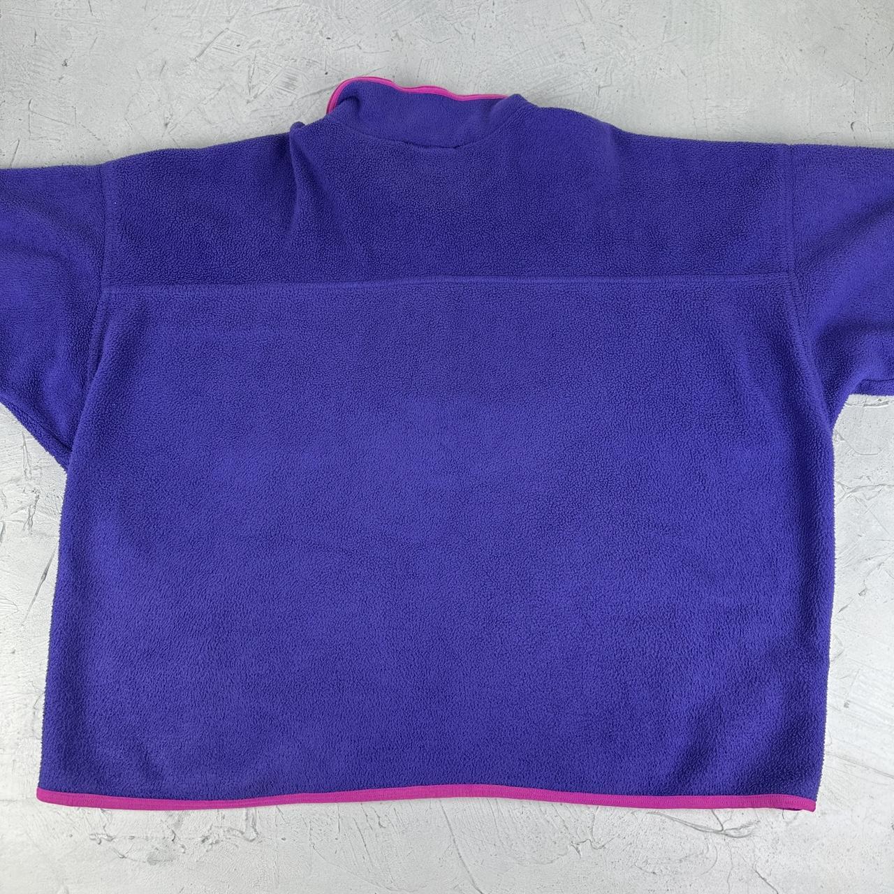 Purple Fleece Adidas Trekking 90s vintage Quarter-zip Sweatshirt - XL
