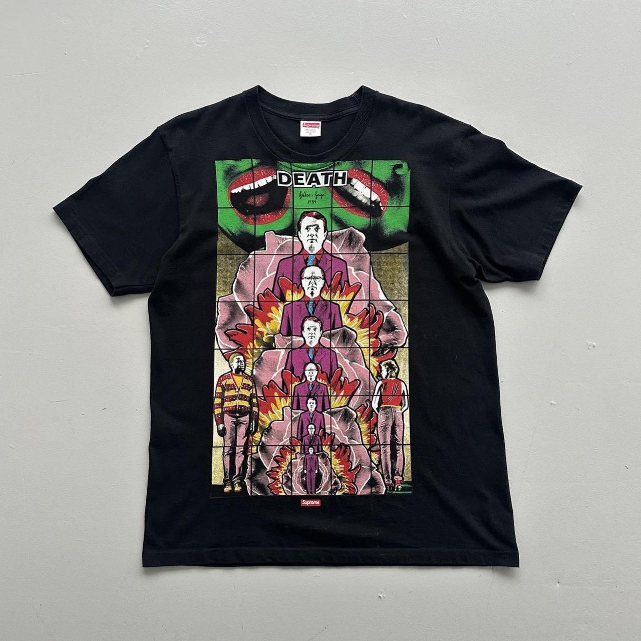 Black Supreme Gilbert & George Graphic T-Shirt - Large