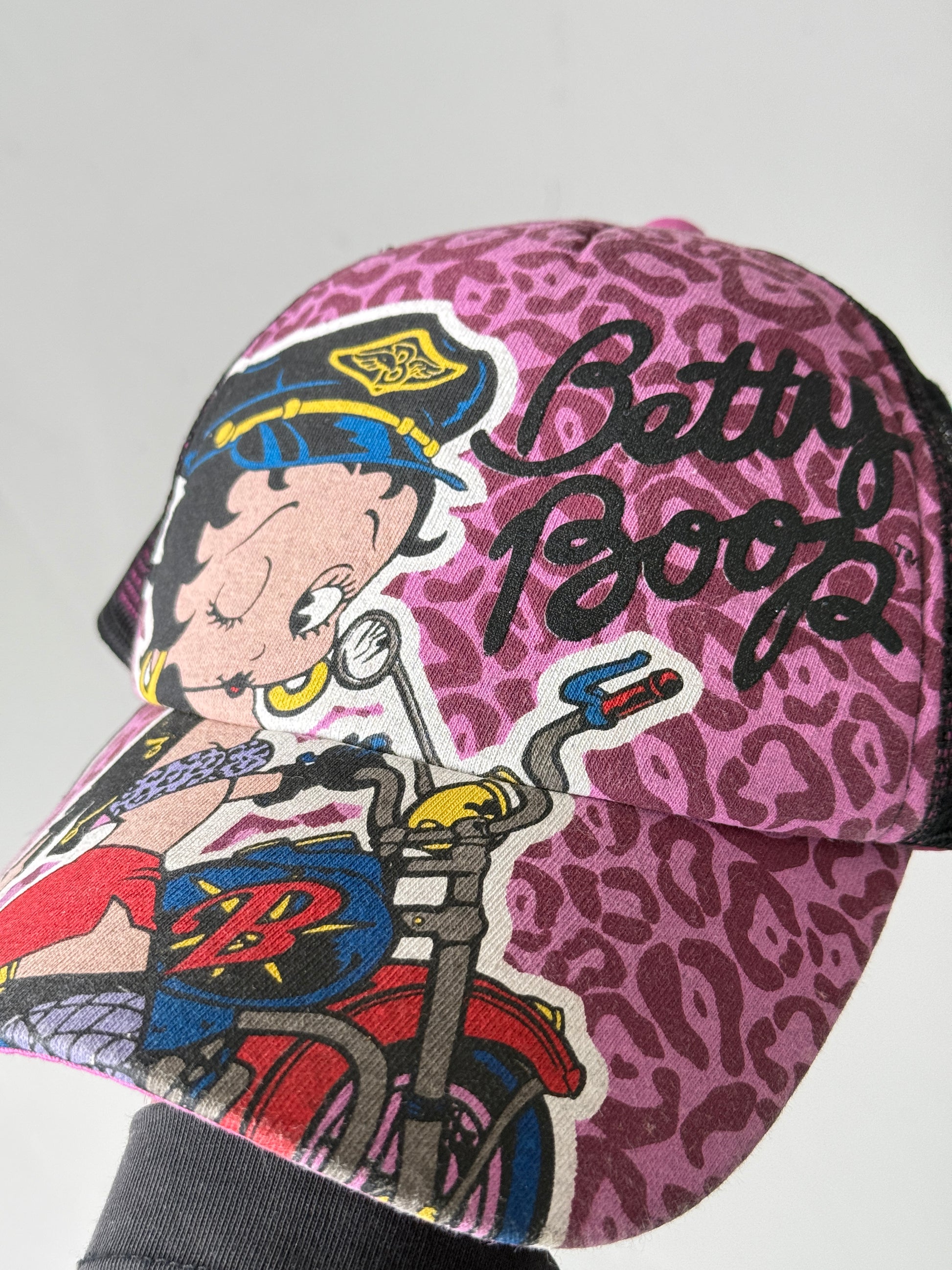 Pink Betty Boop Vintage Foam and Mesh SnapBack Trucker Cap