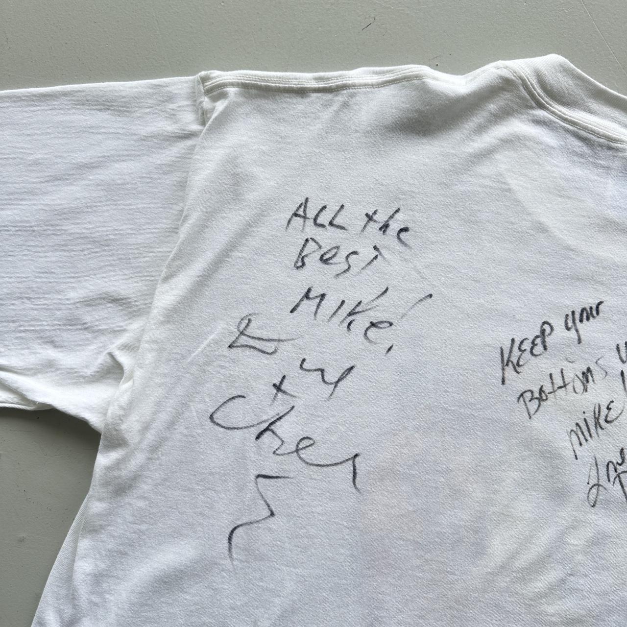 White Bottom's Up Pin Up Casino 00's Vintage T-shirt - XL