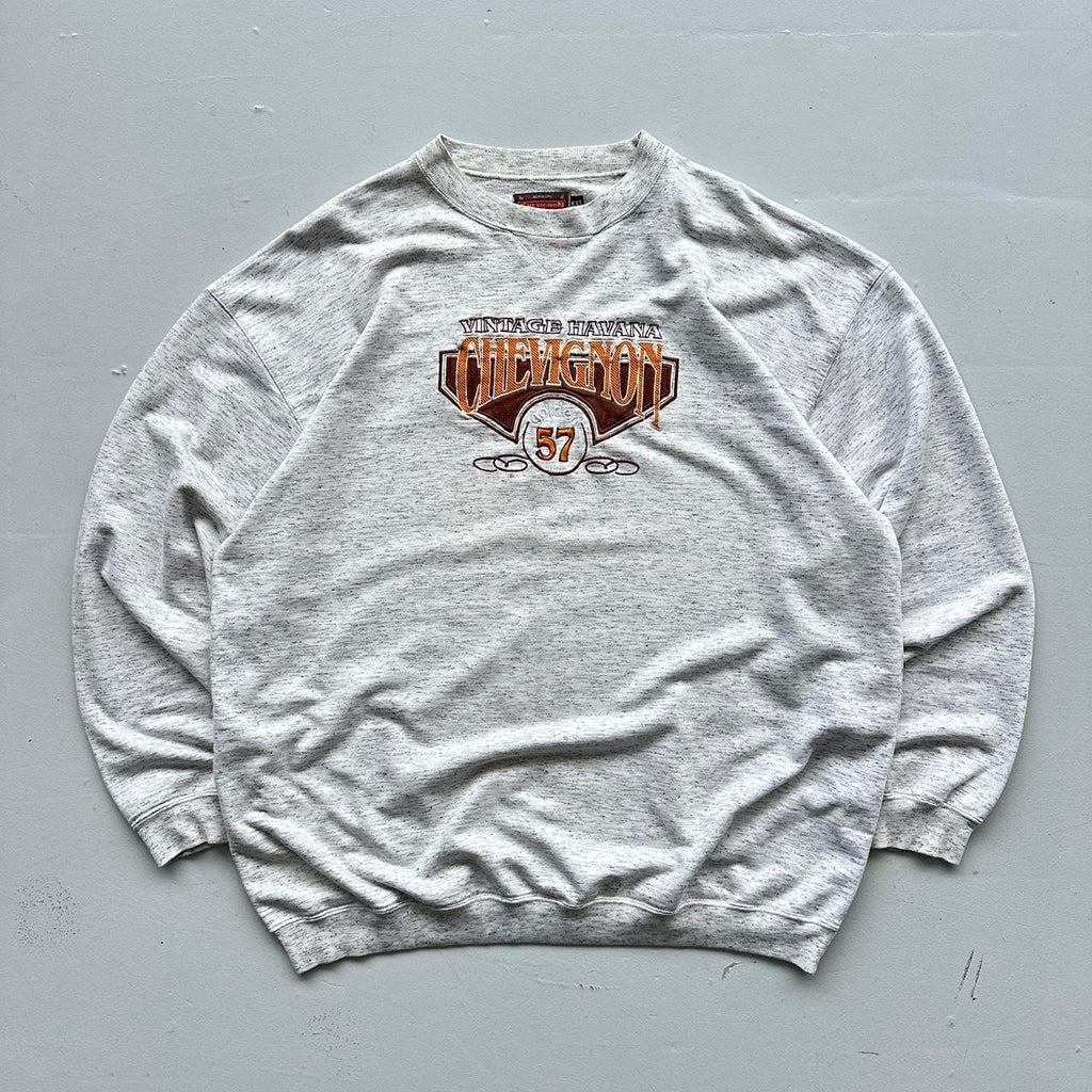 Grey Chevignon 90’s Vintage Graphic Sweatshirt - XL