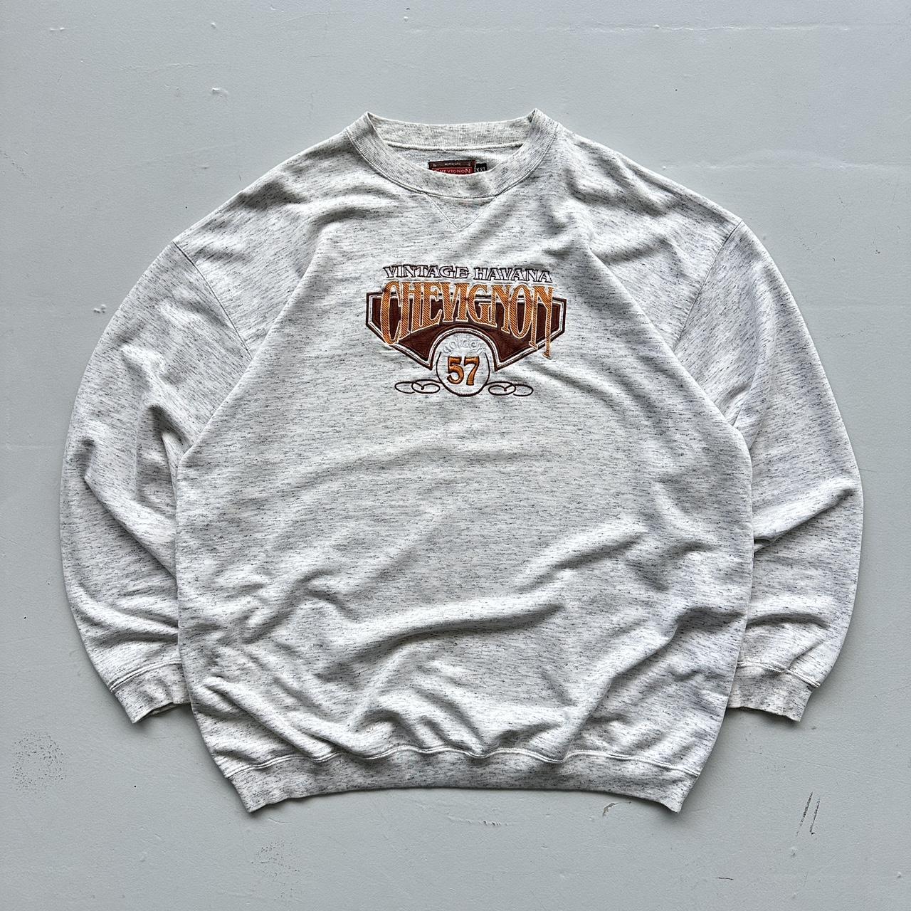 Grey Chevignon 90’s Vintage Graphic Sweatshirt - XL