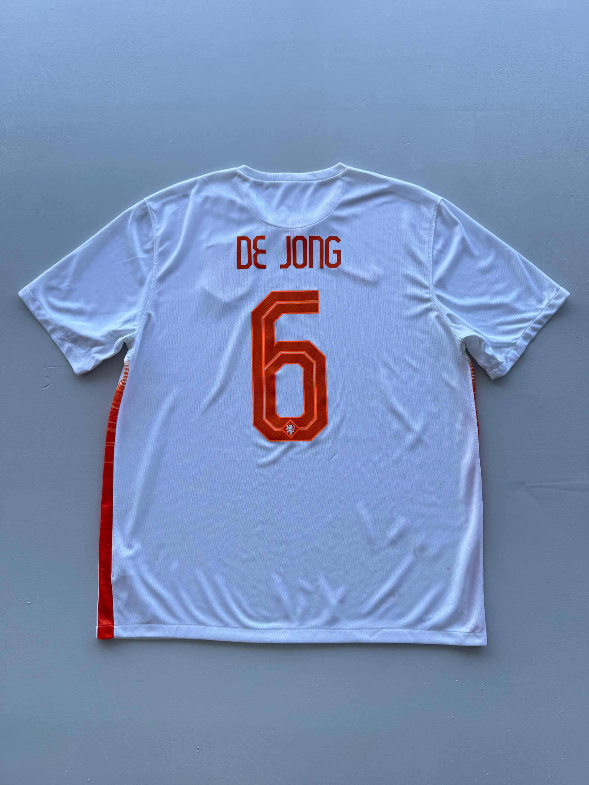 Nike Netherlands De Jong 2015 Away Vintage Football Shirt #6 - XL