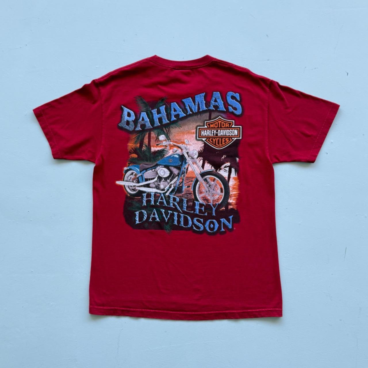 Red Harley Davidson 90s Vintage Graphic T-shirt - Large