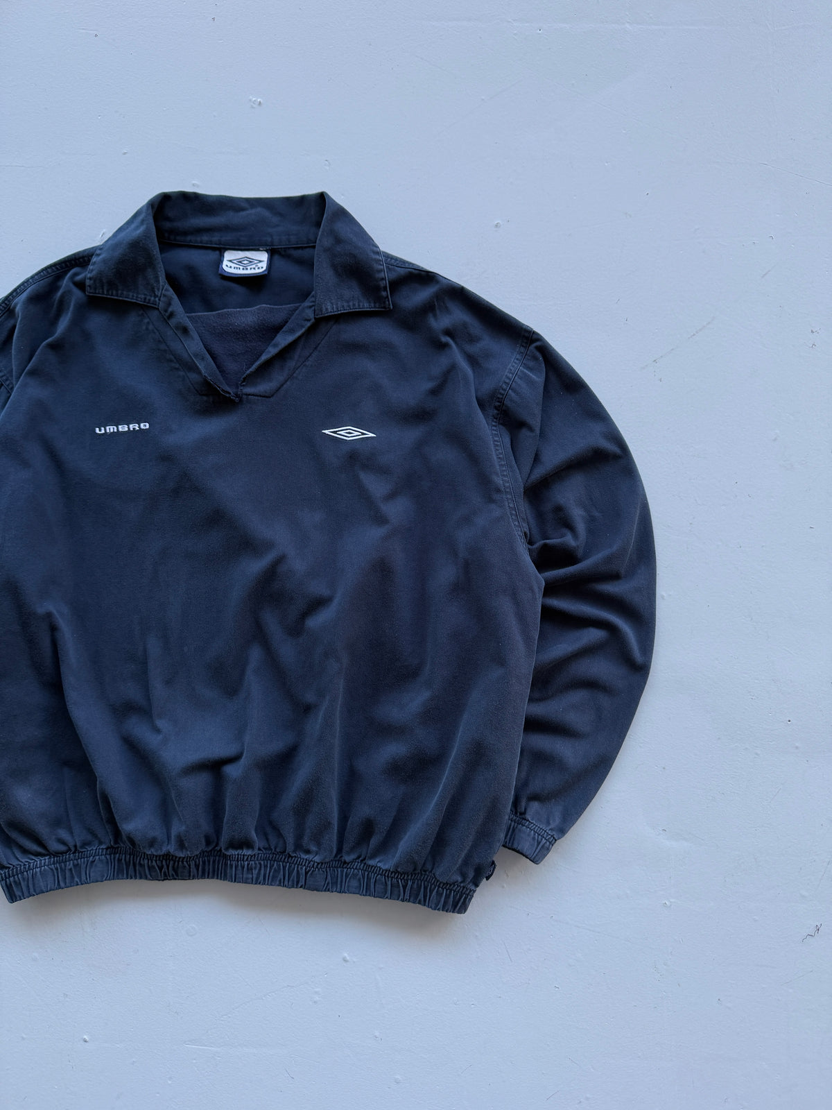 Umbro Navy Cotton 90's Vintage Training Sweatshirt - XL