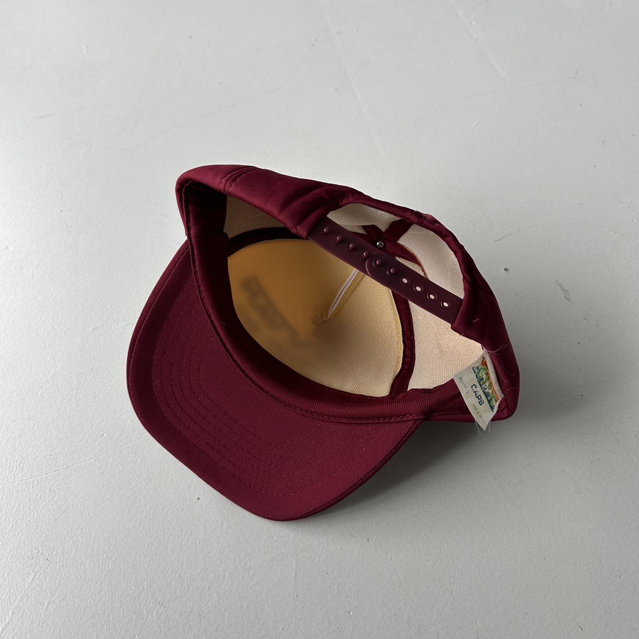 Burgundy Red Bar V Van Mesh and Foam Trucker SnapBack Cap