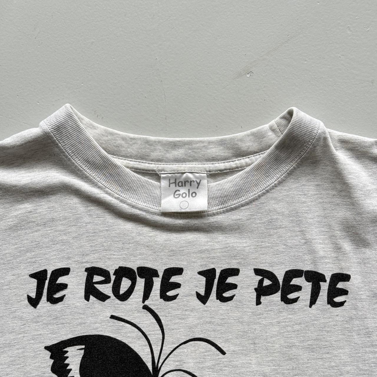 White Harry Golo Cartoon 90s Vintage Graphic T-Shirt - XL