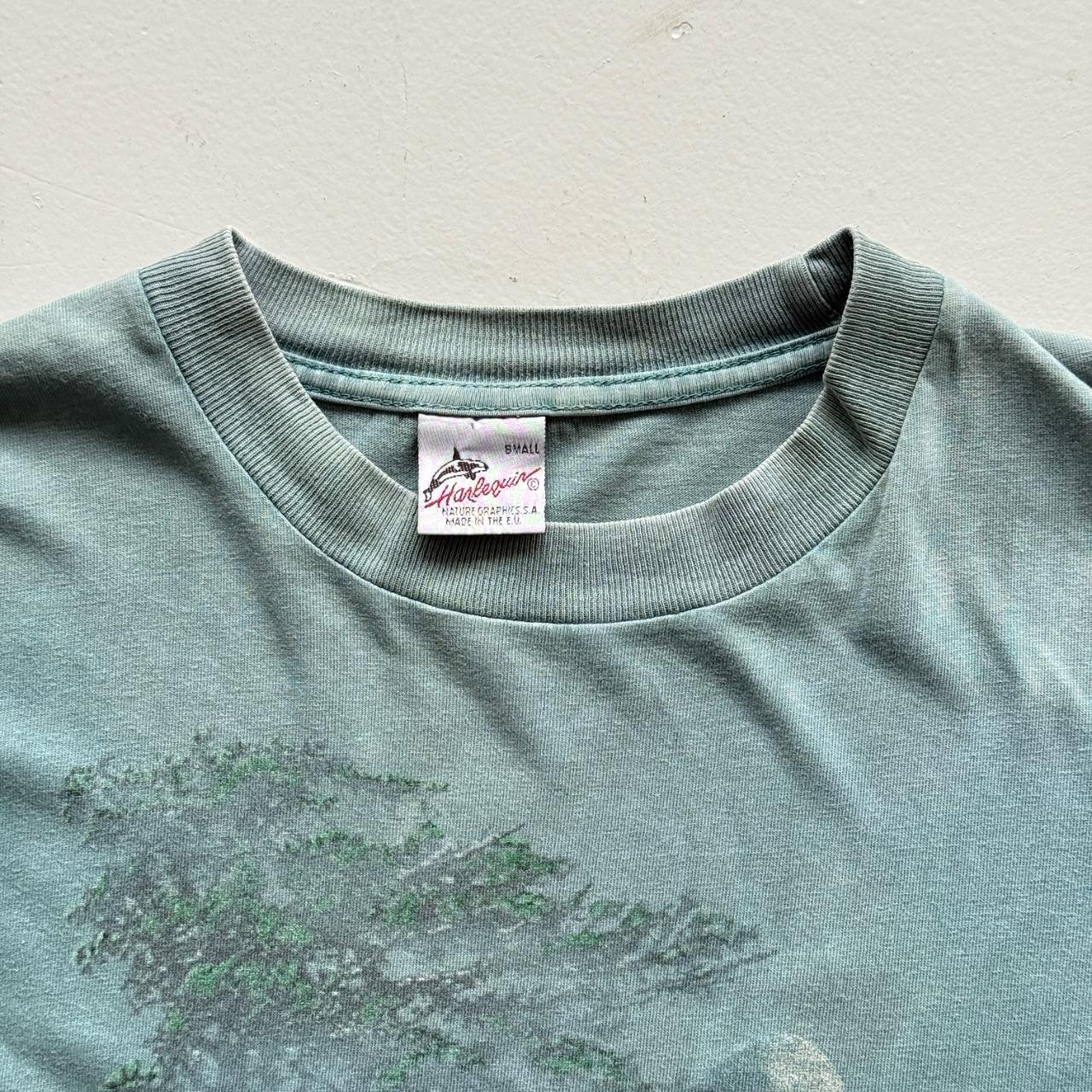 Blue Owl 90s Vintage Nature Graphic T-Shirt - Small