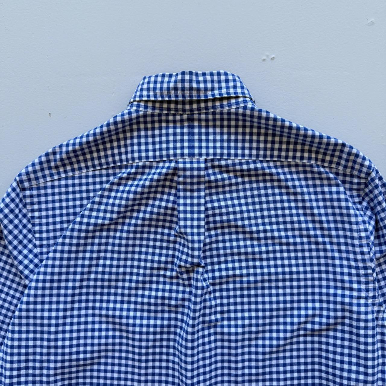 Blue / White Chequered Ralph Lauren 00's Oxford Shirt - Medium