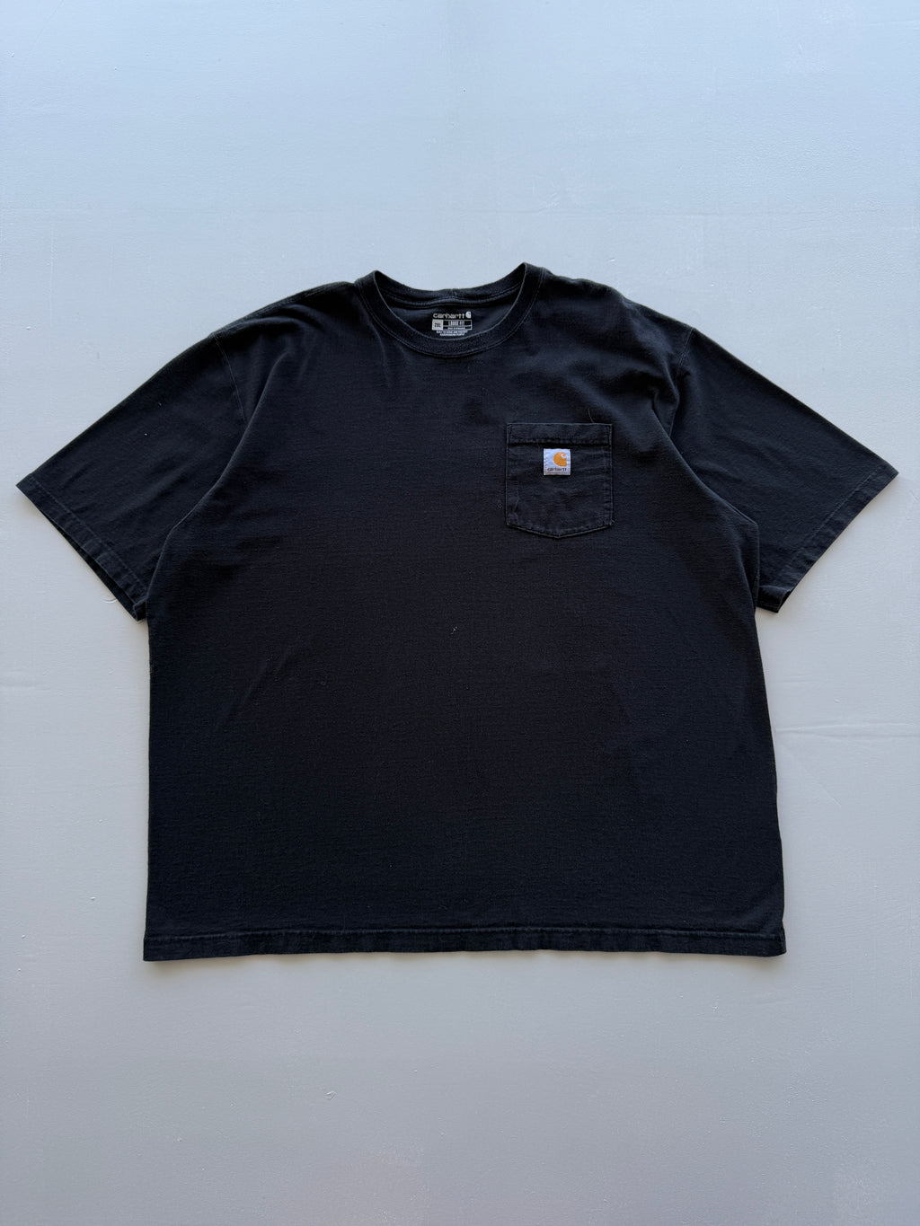 Black Carhartt Loose Fit Faded Vintage Pocket T-Shirt - XXL