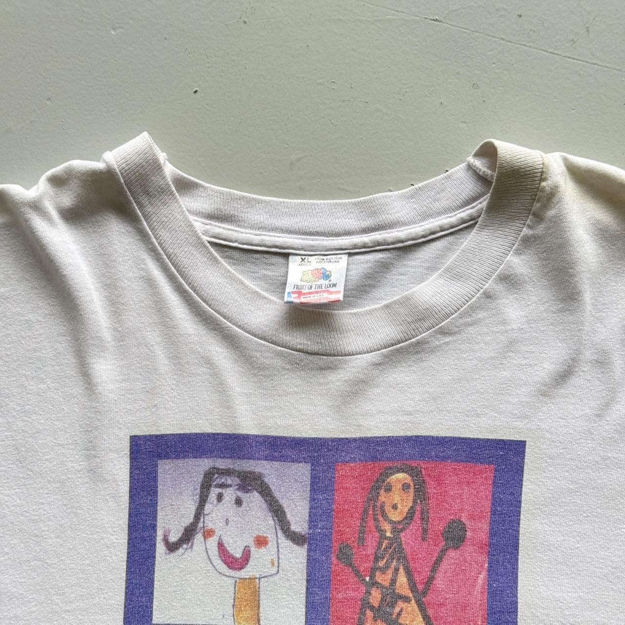 White Chrildrens Defence Fund 90s Vintage Graphic T-Shirt - XL