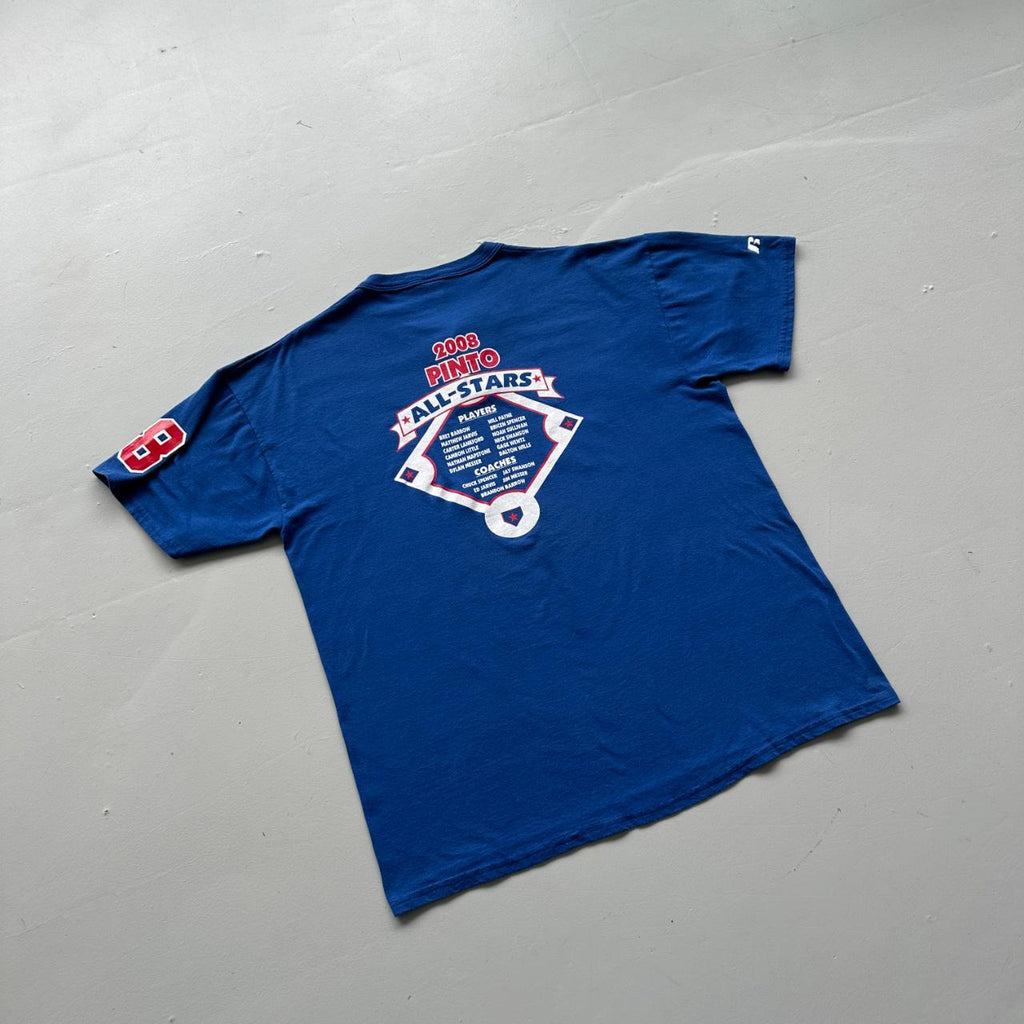 Blue Russell Atheltic Winston Sports Baseball 90s Vintage T-shirt - XL