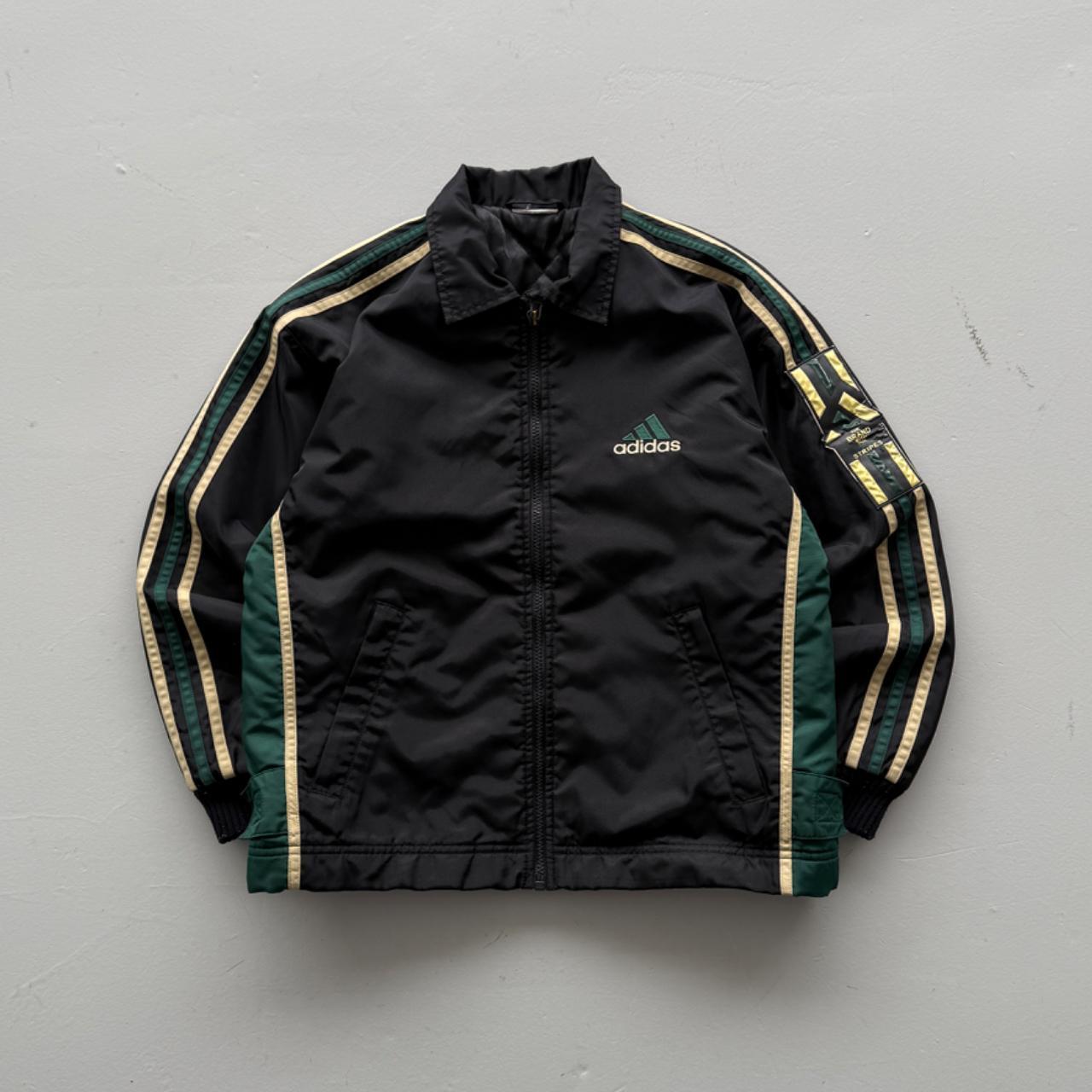 Black Adidas 90’s Vintage 3 Stripes Jacket - Small