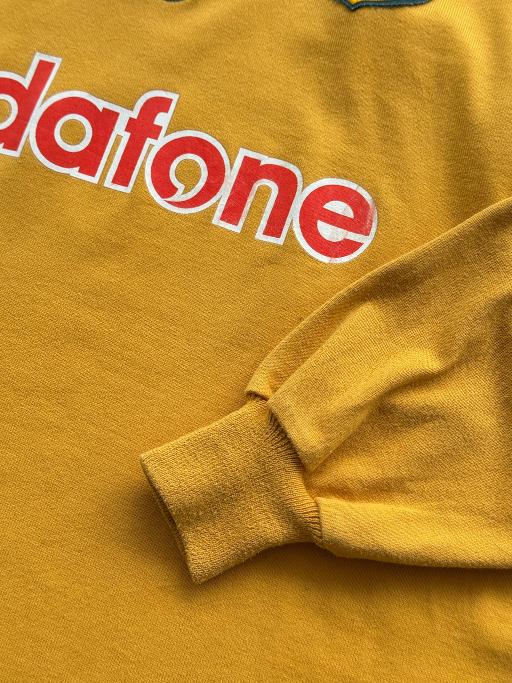 Yellow Australian Rugby 00s Vintage Canterbury Wallabies Long Sleeve Jersey - XL
