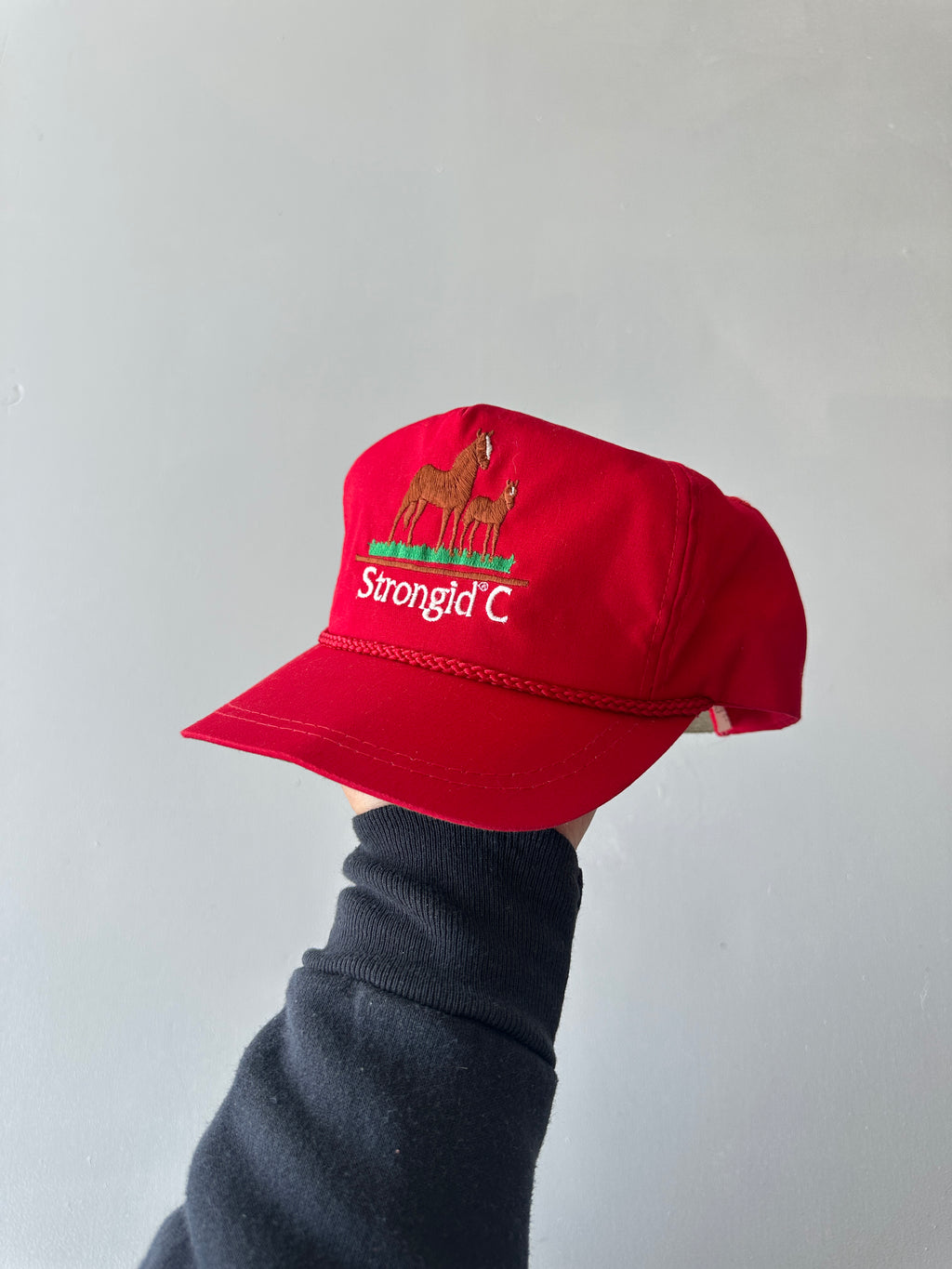 Red Horses Strongid C Vintage SnapBack Trucker Cap