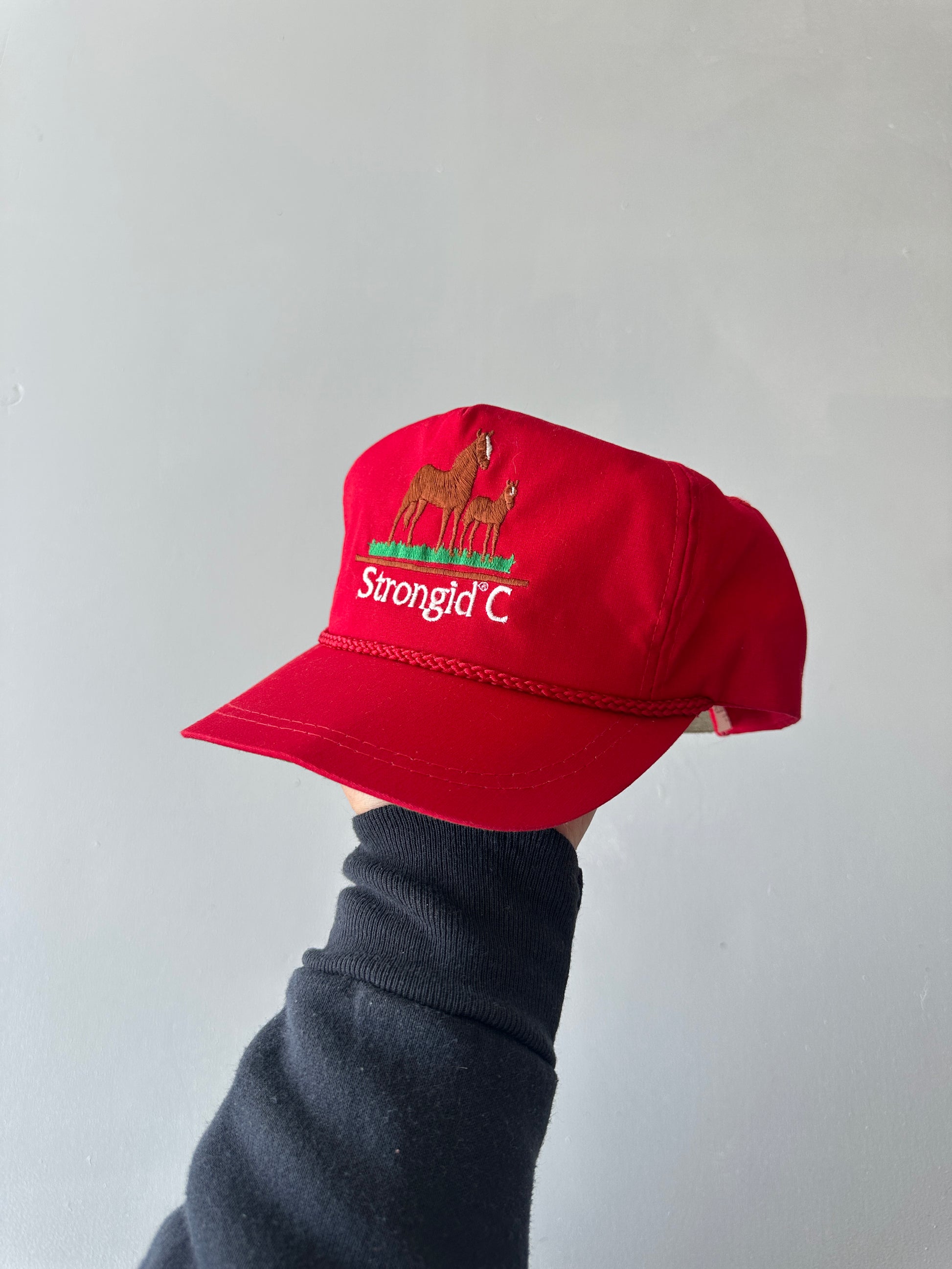 Red Horses Strongid C Vintage SnapBack Trucker Cap