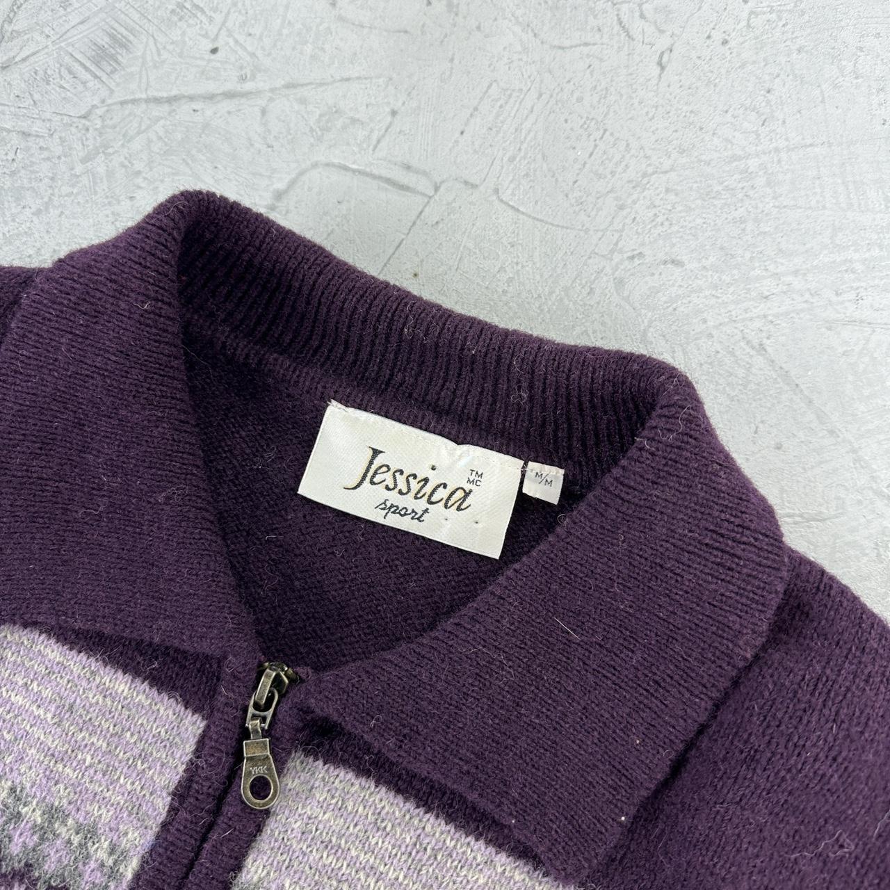 Jessica Shetland Wool 90's Knitted Sweatshirt - Medium