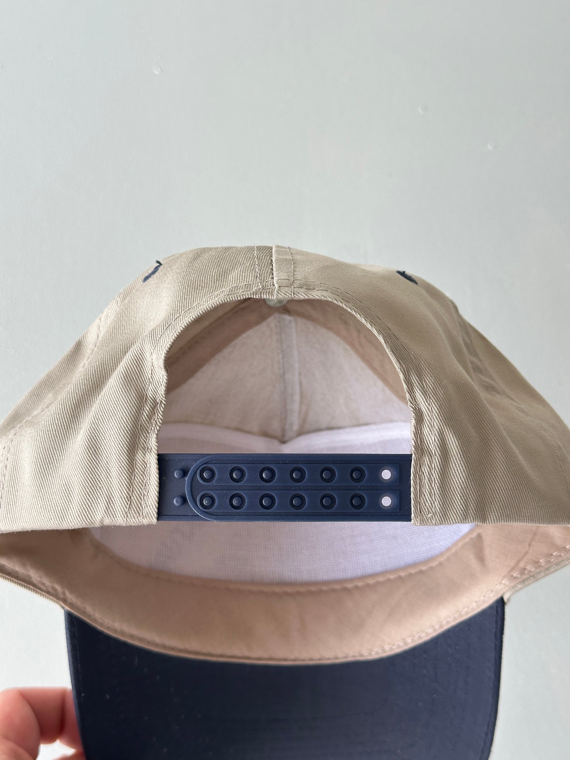 Stone / Navy Wilkes Electric Armature 90's Vintage SnapBack Trucker Cap