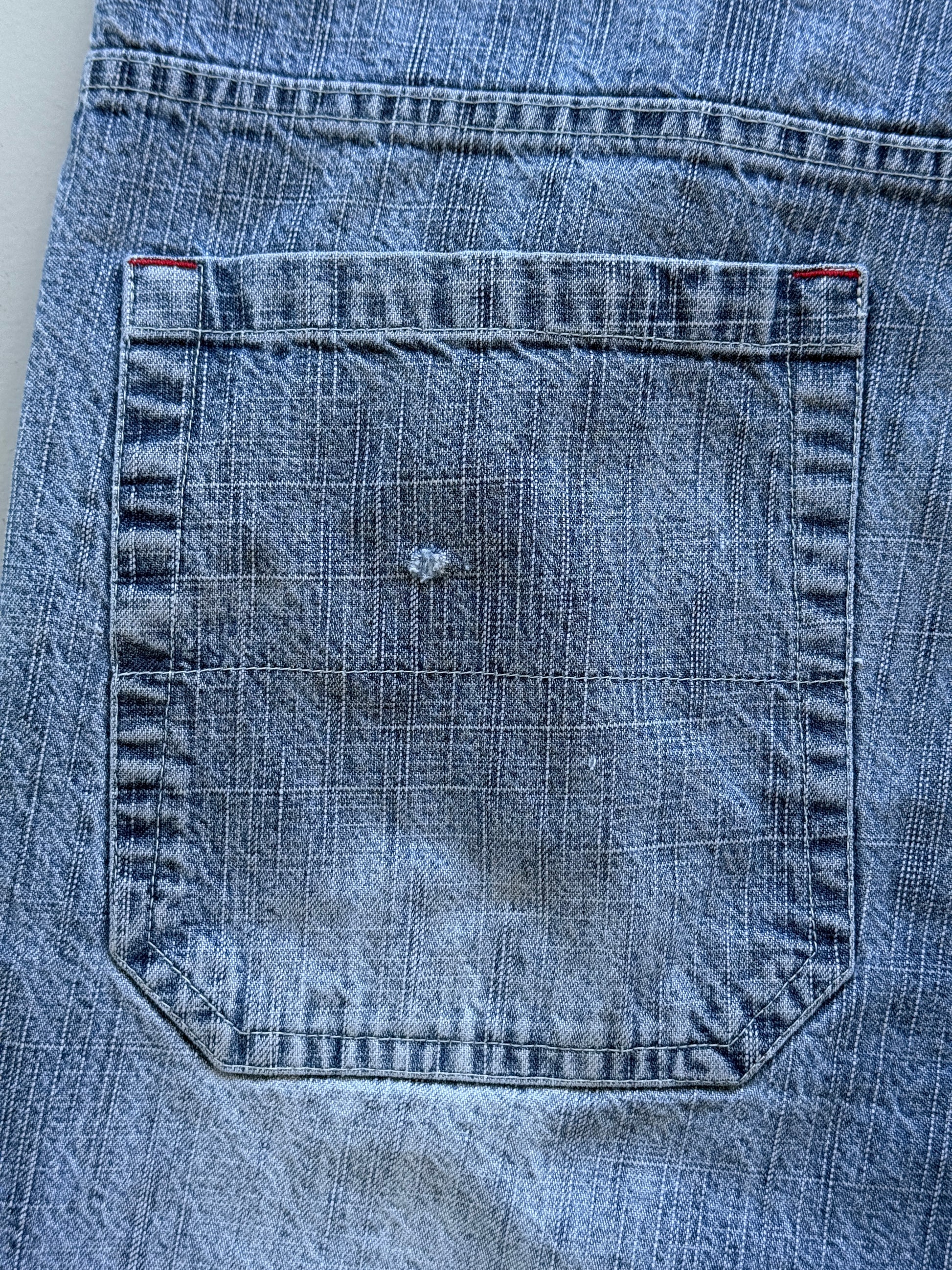 Blue Thirty Below 00's Vintage Y2K Baggy Hip Hop Style Denim Shorts - W38 x L12
