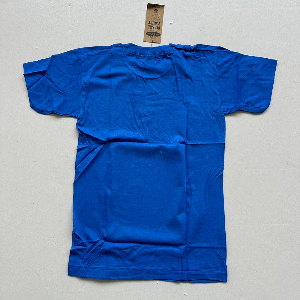 Deadstock Single Stitch Fruit of The Loom Blue Vintage T-shirt - Small