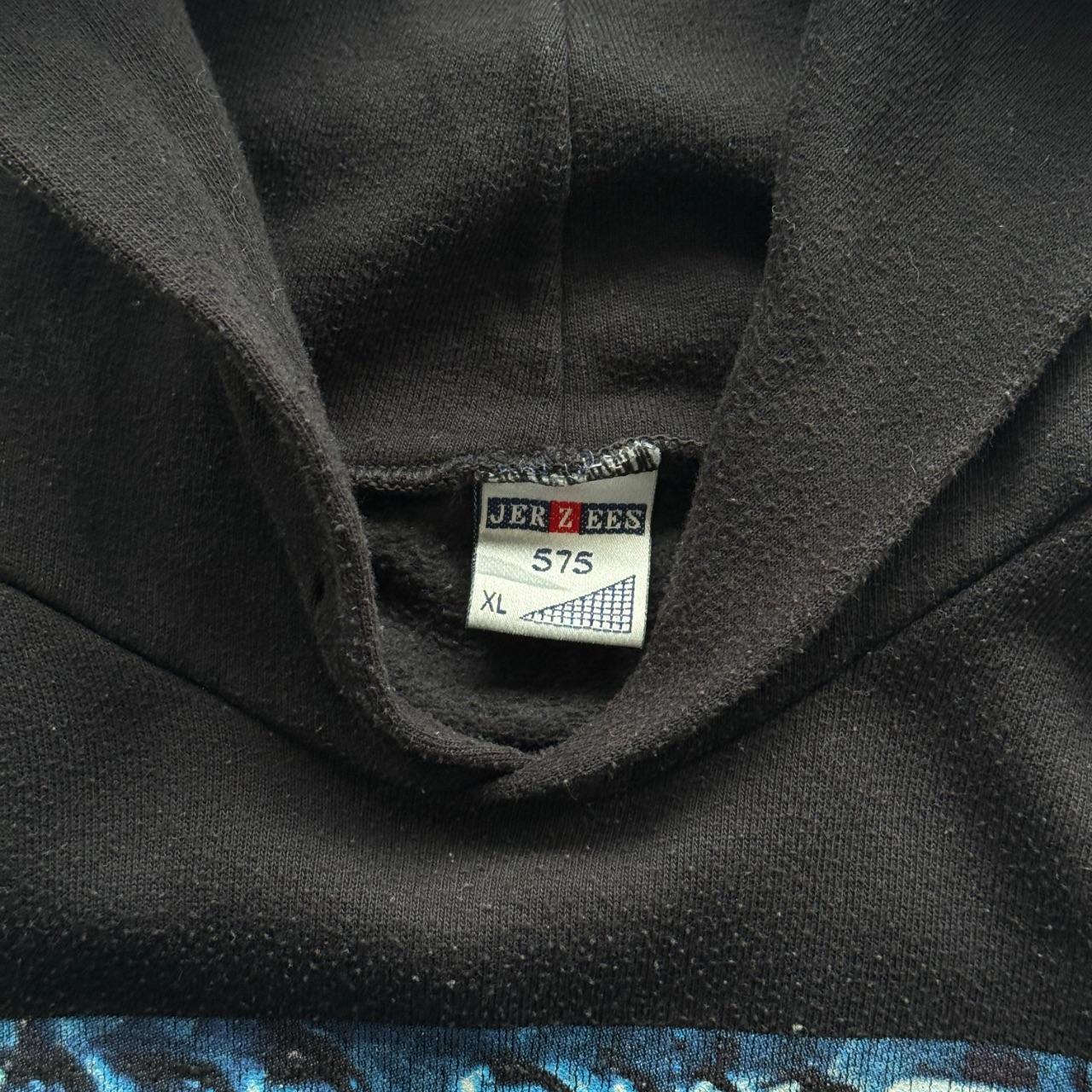 Black Deep Purple 90s Vintage Graphic Hoodie - XL