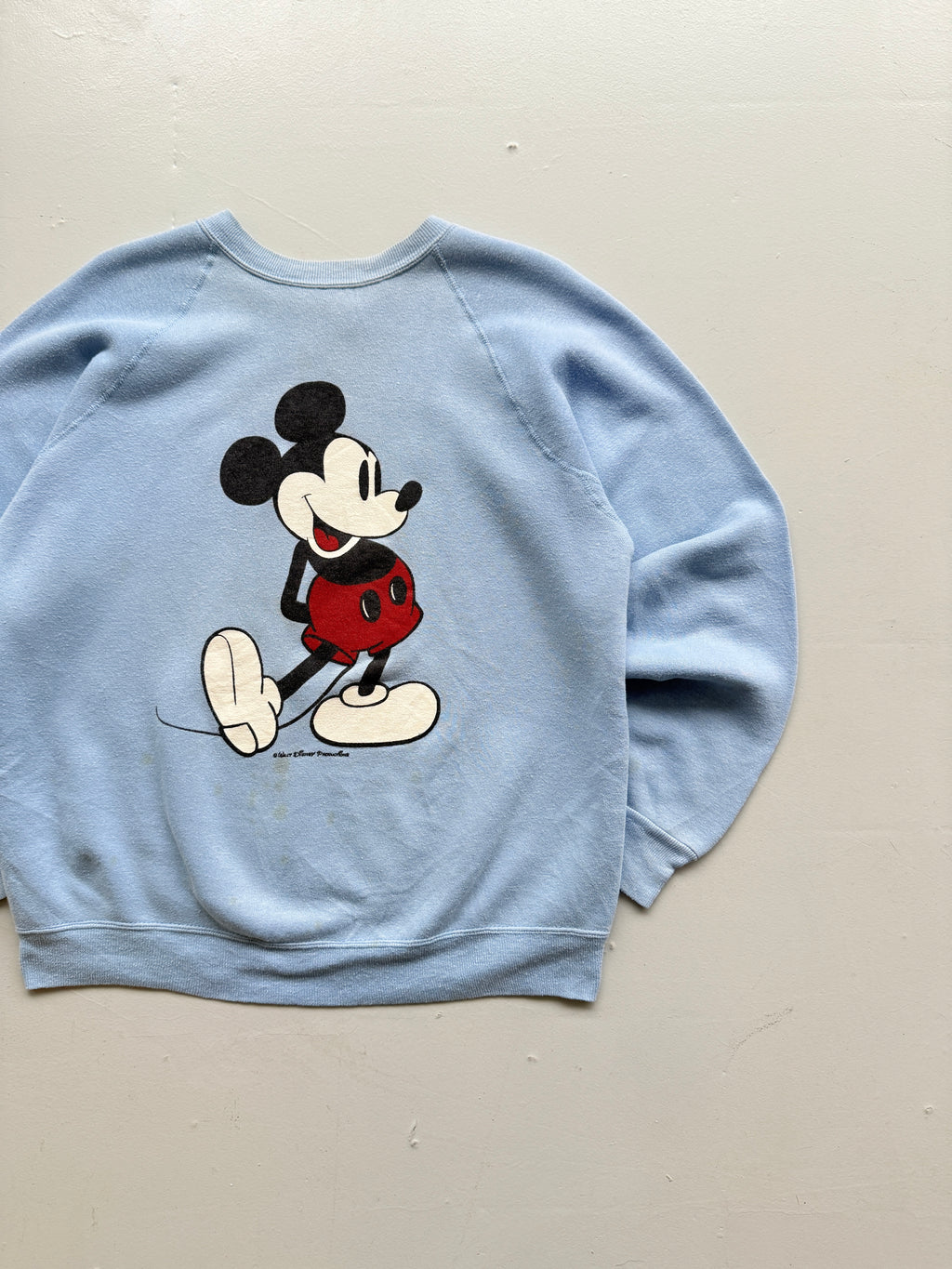 Blue Mickey Mouse 90's Vintage Disney Graphic Sweatshirt Jumper - Small