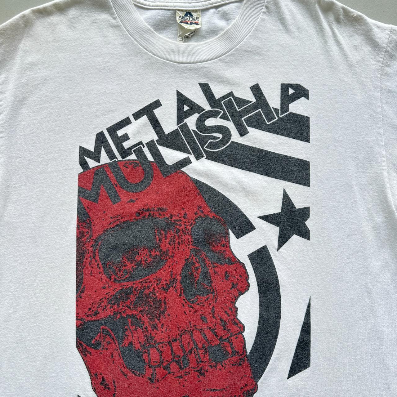 White Metal Mulisha Vintage 00's Graphic T-shirt - Large