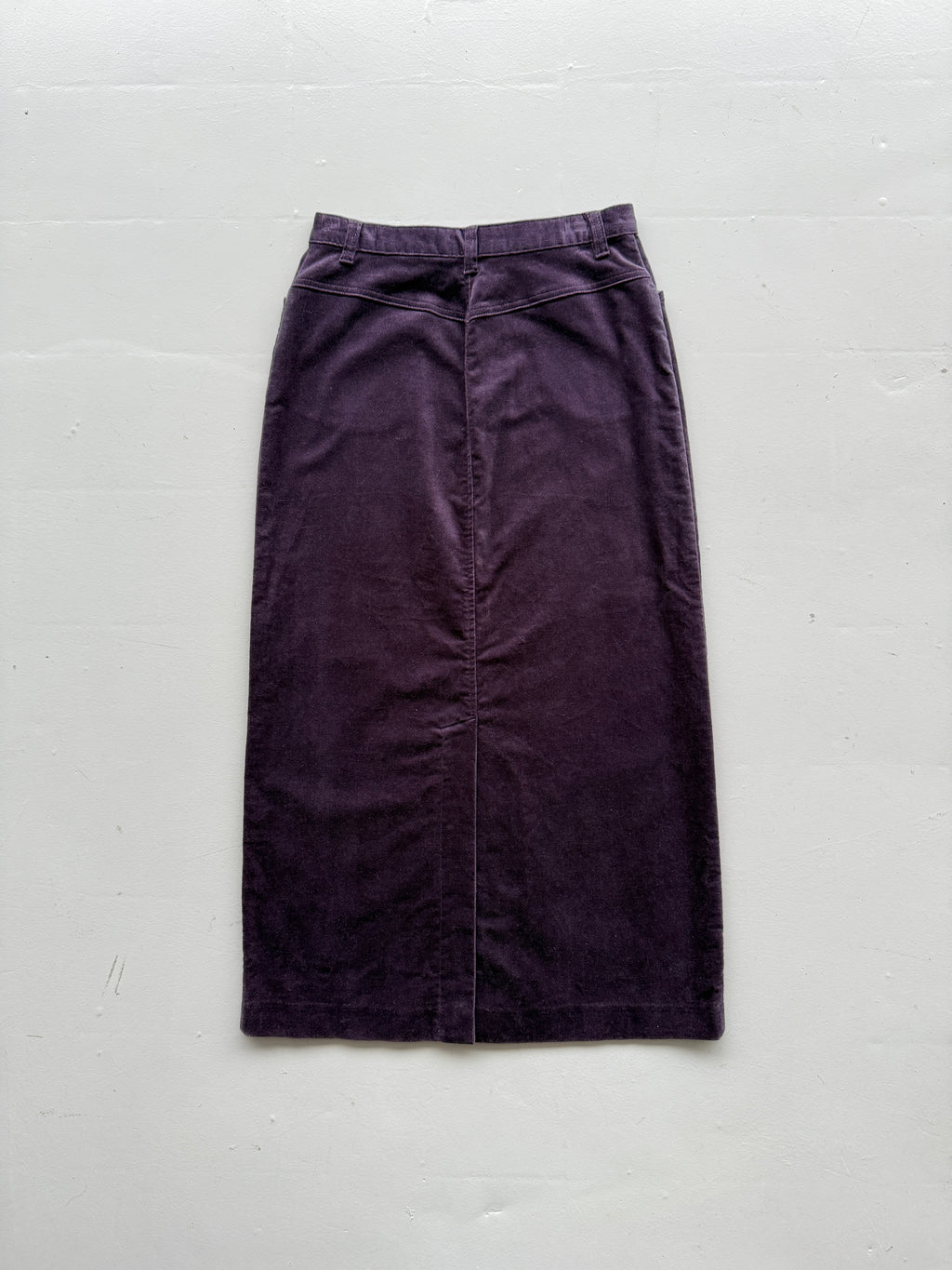 Purple Hawkshead Y2K Vintage Velvet Maxi Skirt - UK 10