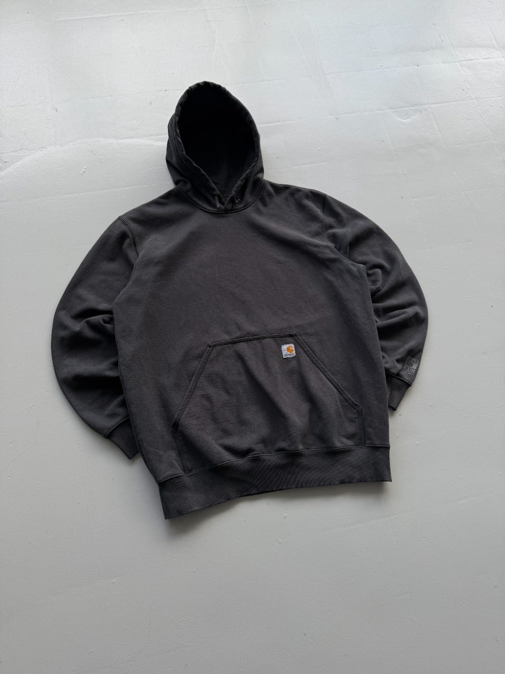Carhartt Original Fit Faded Black Vintage Hoodie - XL