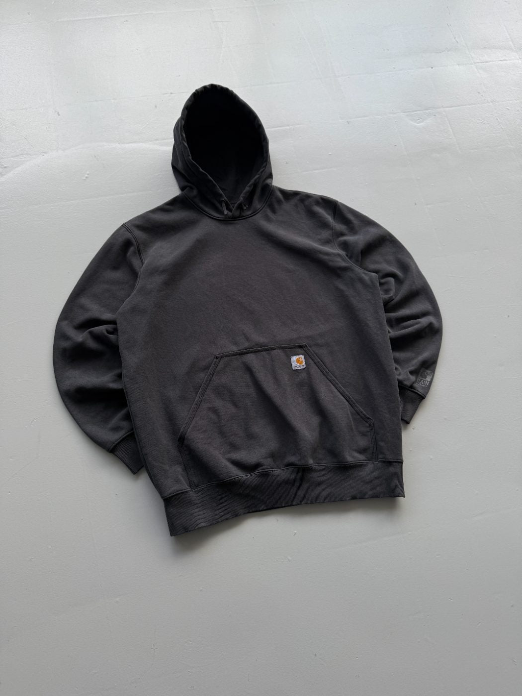 Carhartt Original Fit Faded Black Vintage Hoodie - XL